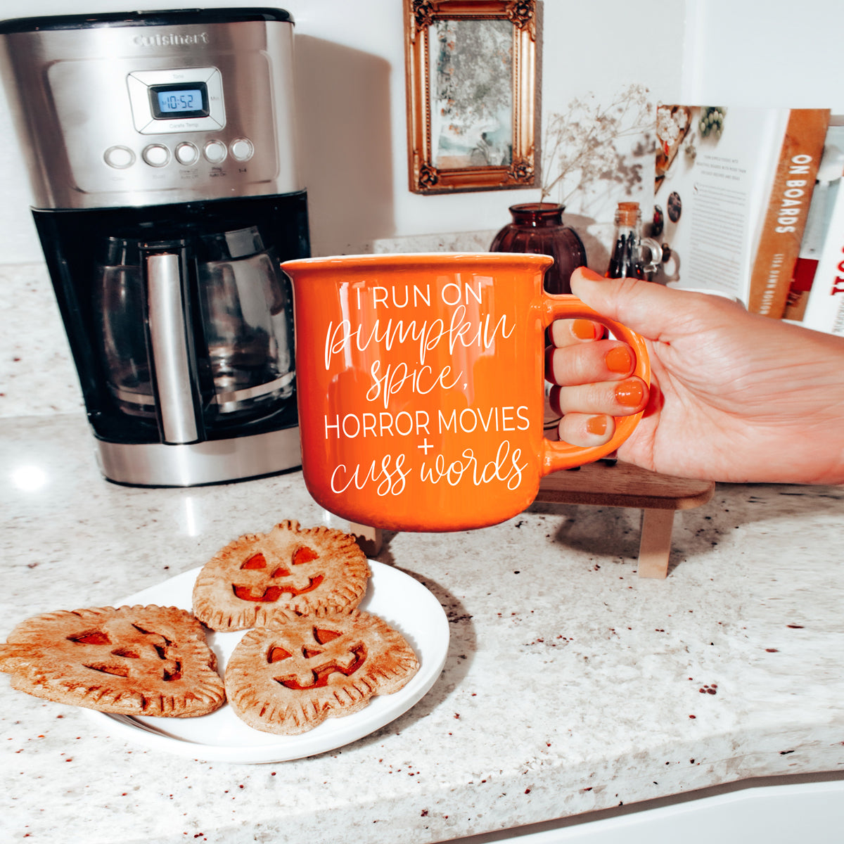 Pumpkin Spice & Horror Movies Halloween Mug
