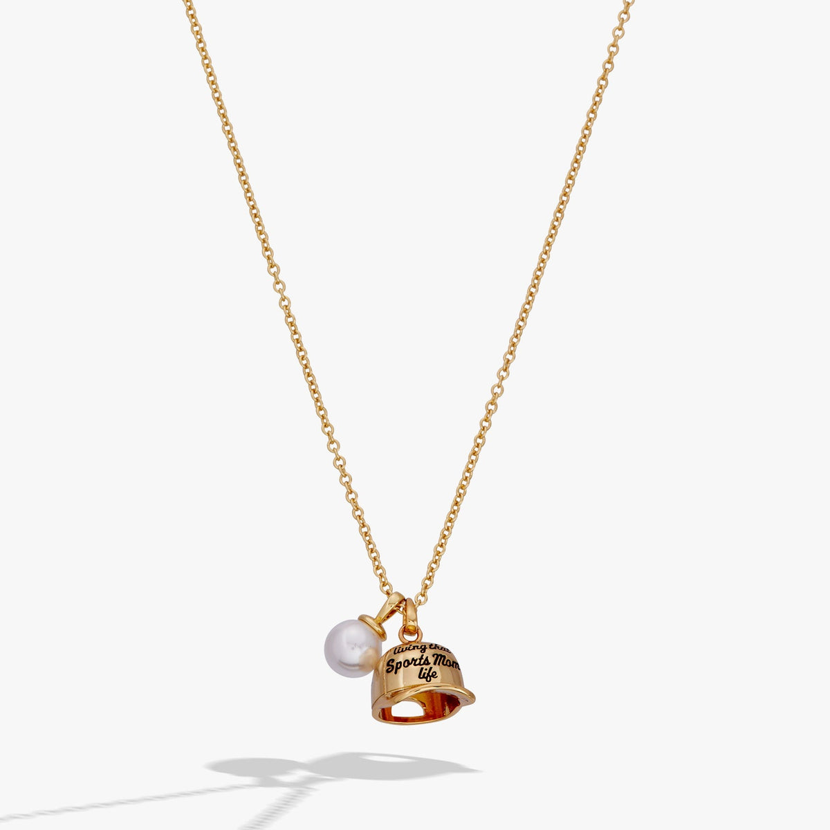 Living That Sports Mom Life Baseball Charm Necklace