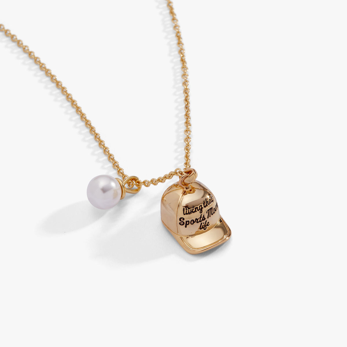 Living That Sports Mom Life Baseball Charm Necklace