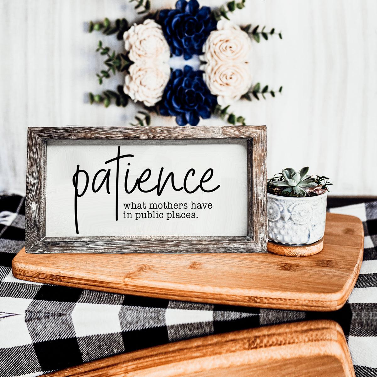 Gia Roma — Patience Sign