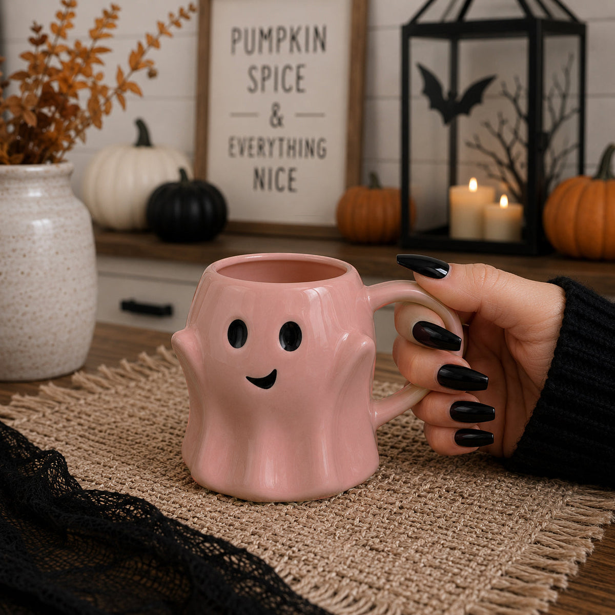 Ghost Mug – Cute Halloween Coffee Mug