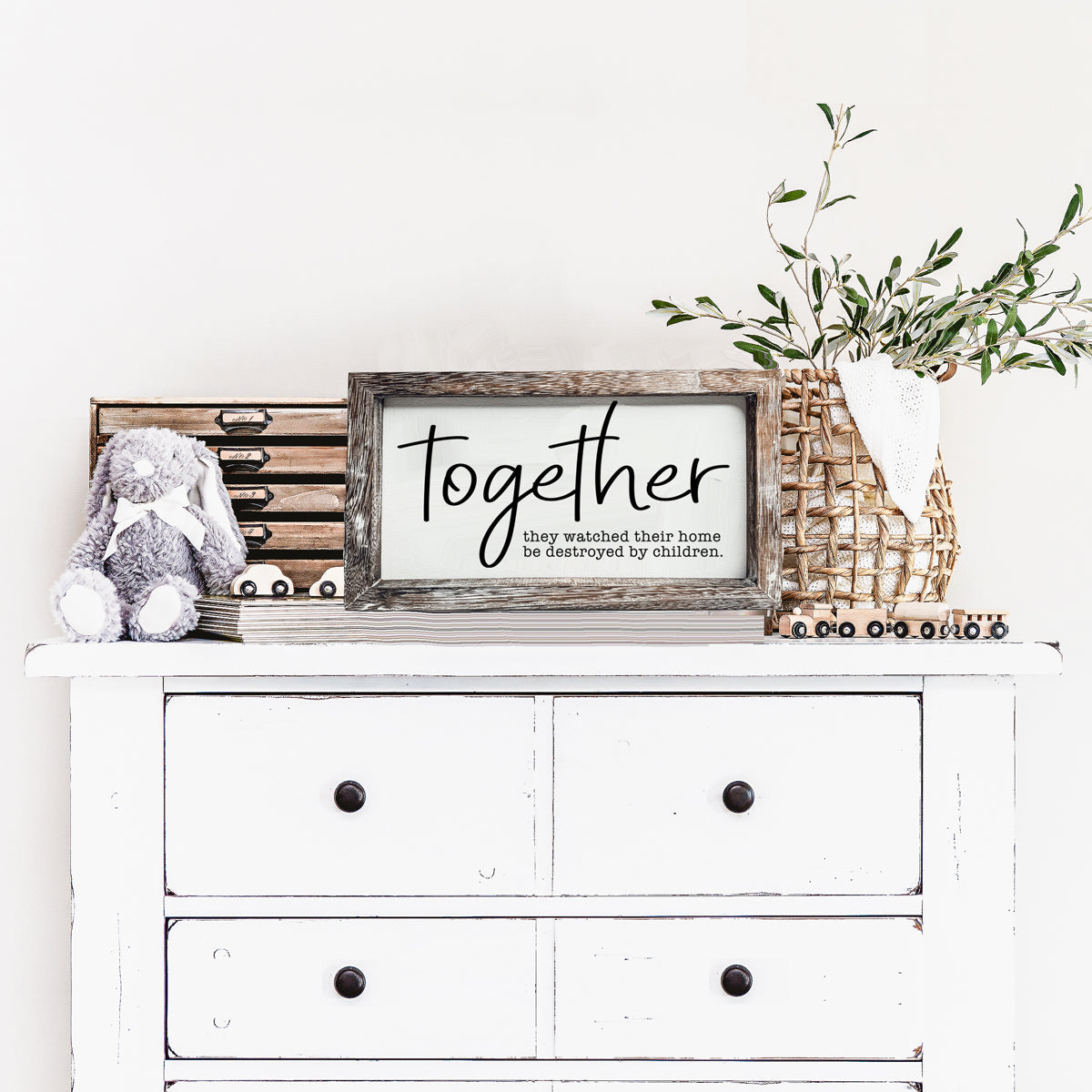 Gia Roma — Together Funny Parent Wood Sign