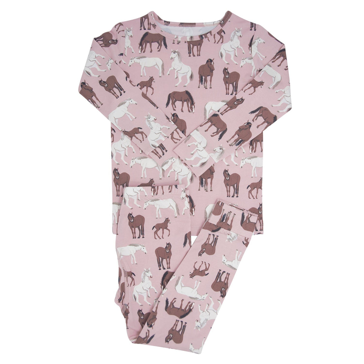 Sweet Bamboo™ Wild Horses Big Kid Pajama Set