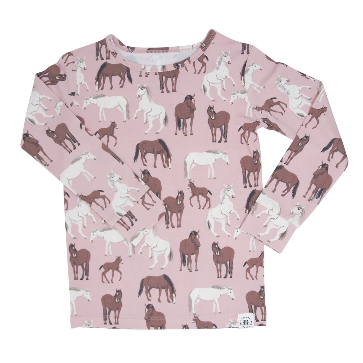 Sweet Bamboo™ Wild Horses Big Kid Pajama Set